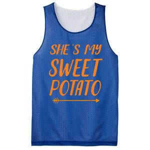 Funny Shes My Sweet Potato For Matching Couple Thanksgiving Mesh Reversible Basketball Jersey Tank