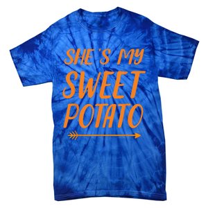 Funny Shes My Sweet Potato For Matching Couple Thanksgiving Tie-Dye T-Shirt