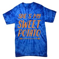 Funny Shes My Sweet Potato For Matching Couple Thanksgiving Tie-Dye T-Shirt