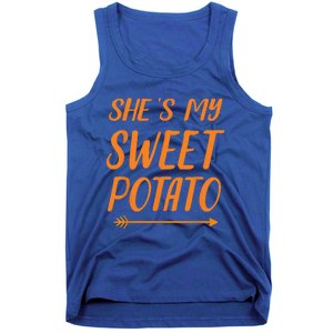 Funny Shes My Sweet Potato For Matching Couple Thanksgiving Tank Top