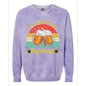 For Schnitzel My Nitzel Funny Oktoberfest Colorblast Crewneck Sweatshirt