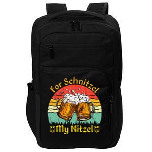 For Schnitzel My Nitzel Funny Oktoberfest Impact Tech Backpack