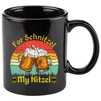 For Schnitzel My Nitzel Funny Oktoberfest 11oz C Handle Ceramic Mug