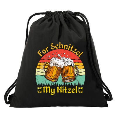 For Schnitzel My Nitzel Funny Oktoberfest Drawstring Bag