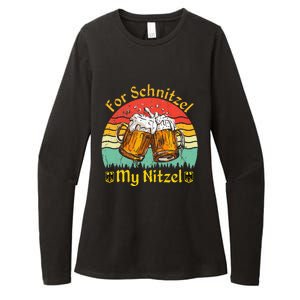 For Schnitzel My Nitzel Funny Oktoberfest Womens CVC Long Sleeve Shirt