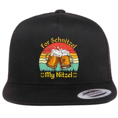 For Schnitzel My Nitzel Funny Oktoberfest Flatbill Hat