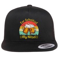 For Schnitzel My Nitzel Funny Oktoberfest Flat Bill Trucker Hat