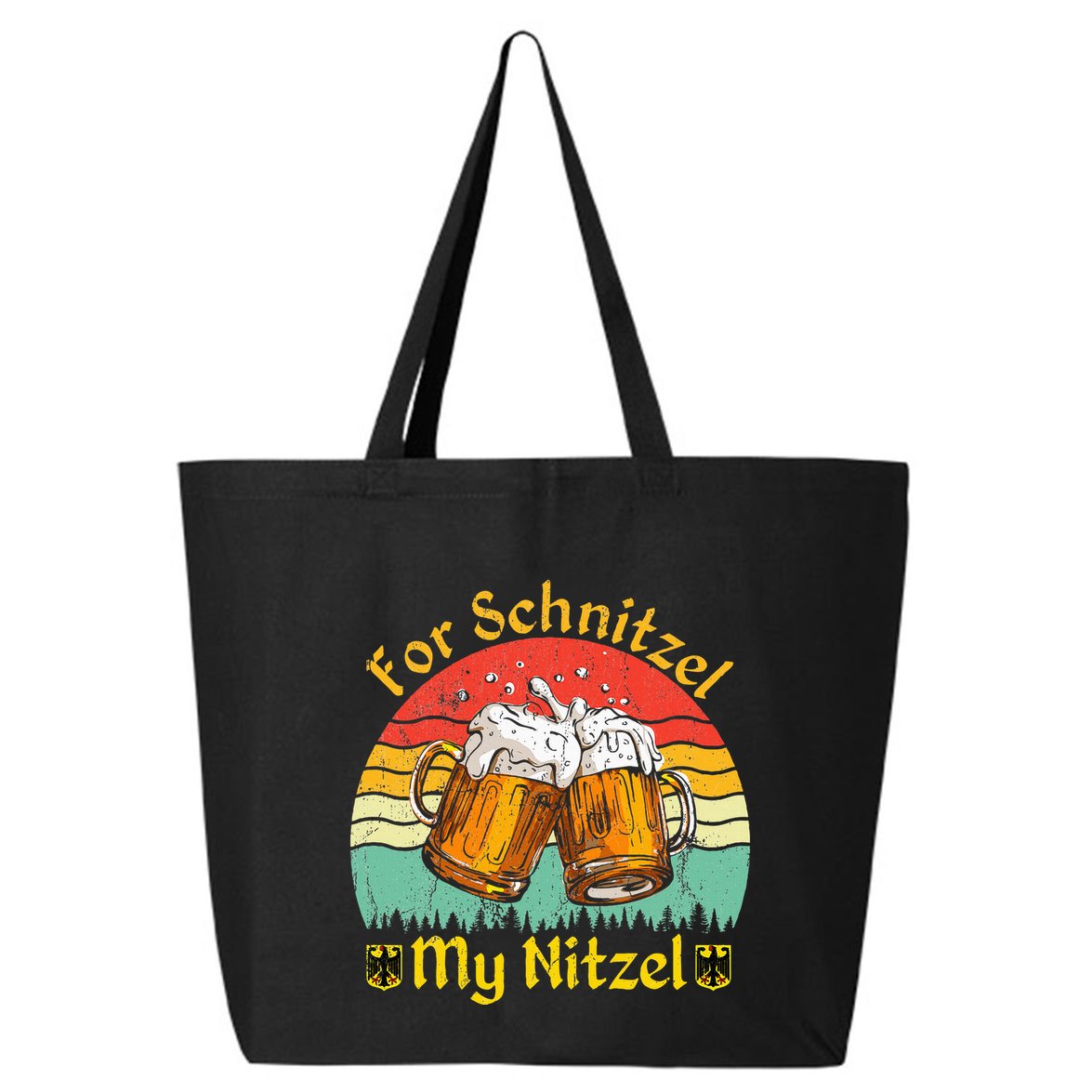 For Schnitzel My Nitzel Funny Oktoberfest 25L Jumbo Tote