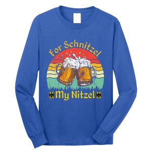 For Schnitzel My Nitzel Funny Oktoberfest Long Sleeve Shirt