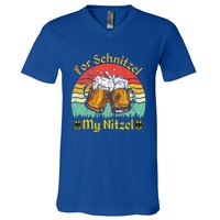 For Schnitzel My Nitzel Funny Oktoberfest V-Neck T-Shirt