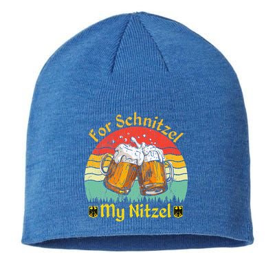 For Schnitzel My Nitzel Funny Oktoberfest Sustainable Beanie