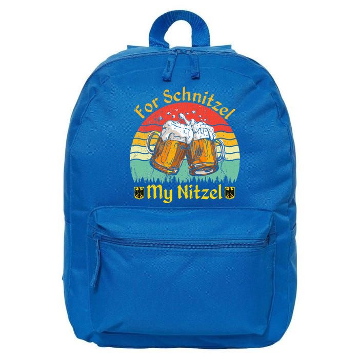 For Schnitzel My Nitzel Funny Oktoberfest 16 in Basic Backpack