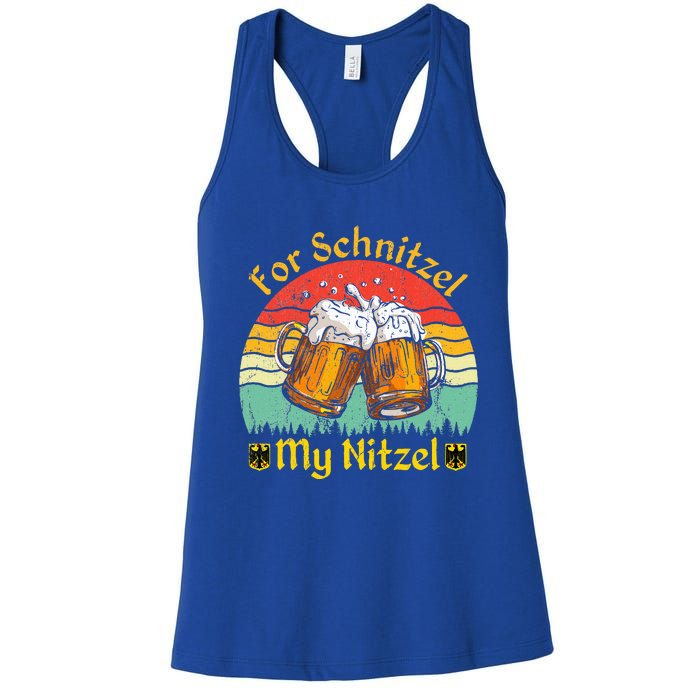 For Schnitzel My Nitzel Funny Oktoberfest Women's Racerback Tank