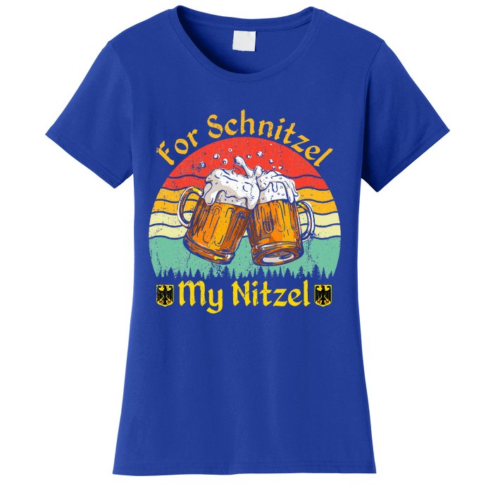 For Schnitzel My Nitzel Funny Oktoberfest Women's T-Shirt