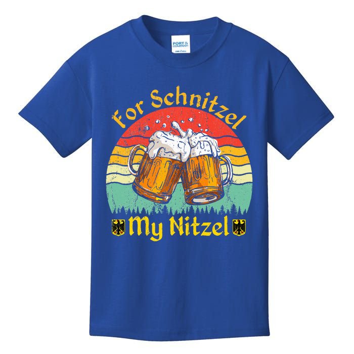 For Schnitzel My Nitzel Funny Oktoberfest Kids T-Shirt