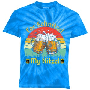 For Schnitzel My Nitzel Funny Oktoberfest Kids Tie-Dye T-Shirt