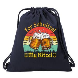 For Schnitzel My Nitzel Funny Oktoberfest Drawstring Bag