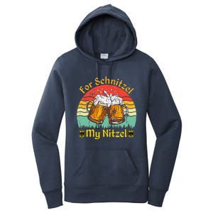 For Schnitzel My Nitzel Funny Oktoberfest Women's Pullover Hoodie