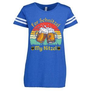 For Schnitzel My Nitzel Funny Oktoberfest Enza Ladies Jersey Football T-Shirt