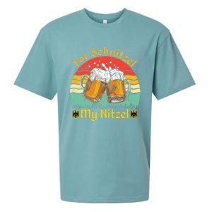 For Schnitzel My Nitzel Funny Oktoberfest Sueded Cloud Jersey T-Shirt