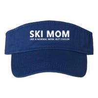 Funny Skiing Mother Ski Mom Gift Valucap Bio-Washed Visor