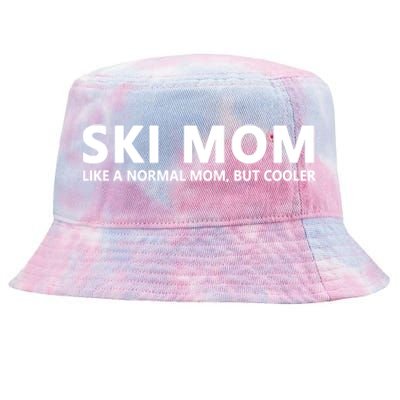 Funny Skiing Mother Ski Mom Gift Tie-Dyed Bucket Hat