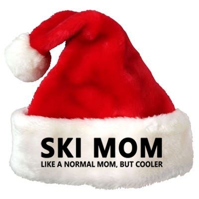 Funny Skiing Mother Ski Mom Gift Premium Christmas Santa Hat