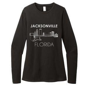 Florida Souvenir Music Guitar Souvenir Jacksonville Womens CVC Long Sleeve Shirt