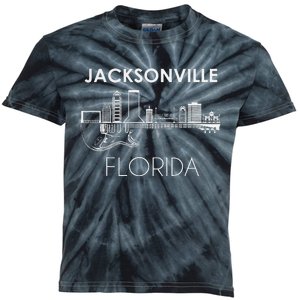 Florida Souvenir Music Guitar Souvenir Jacksonville Kids Tie-Dye T-Shirt