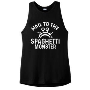 Flying Spaghetti Monster Fsm Hail To The Spaghetti Monster Ladies PosiCharge Tri-Blend Wicking Tank