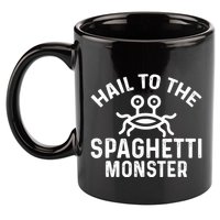 Flying Spaghetti Monster Fsm Hail To The Spaghetti Monster 11oz C Handle Ceramic Mug