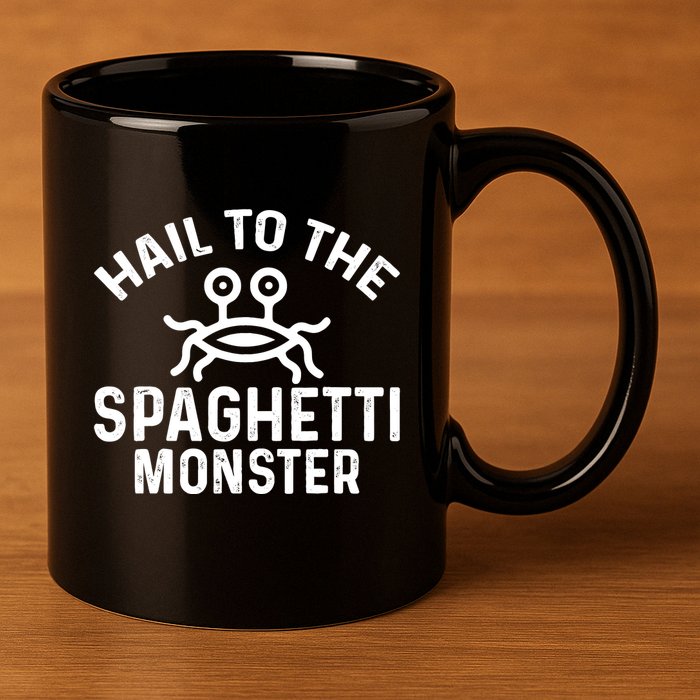 Flying Spaghetti Monster Fsm Hail To The Spaghetti Monster 11oz C Handle Ceramic Mug