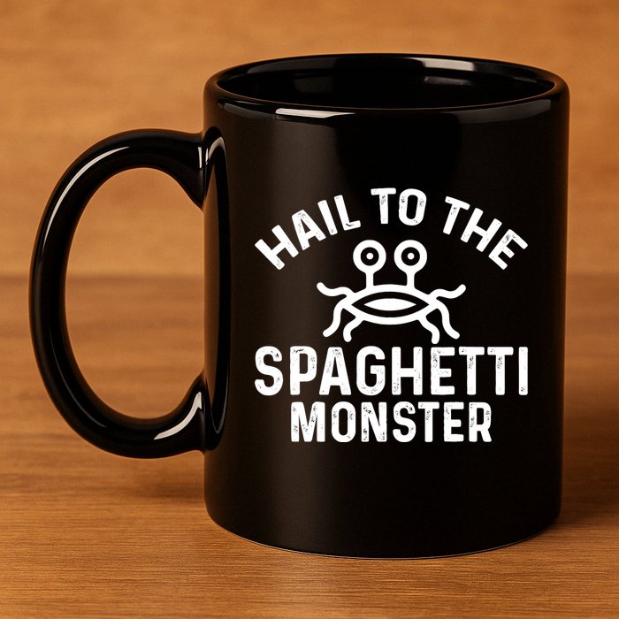 Flying Spaghetti Monster Fsm Hail To The Spaghetti Monster 11oz C Handle Ceramic Mug