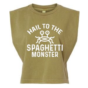 Flying Spaghetti Monster Fsm Hail To The Spaghetti Monster Garment-Dyed Women's Muscle Tee