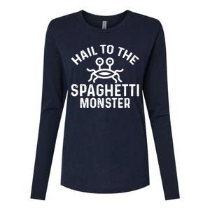 Flying Spaghetti Monster Fsm Hail To The Spaghetti Monster Womens Cotton Relaxed Long Sleeve T-Shirt