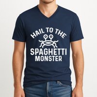 Flying Spaghetti Monster Fsm Hail To The Spaghetti Monster V-Neck T-Shirt