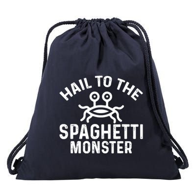 Flying Spaghetti Monster Fsm Hail To The Spaghetti Monster Drawstring Bag
