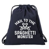 Flying Spaghetti Monster Fsm Hail To The Spaghetti Monster Drawstring Bag