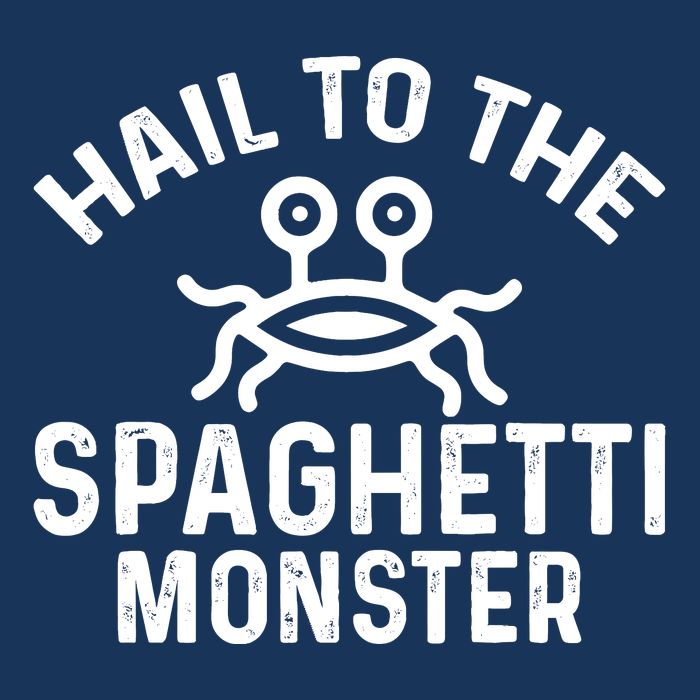 Flying Spaghetti Monster Fsm Hail To The Spaghetti Monster Drawstring Bag