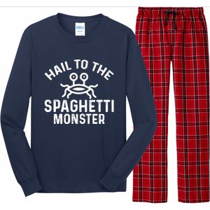 Flying Spaghetti Monster Fsm Hail To The Spaghetti Monster Long Sleeve Pajama Set