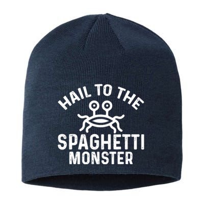 Flying Spaghetti Monster Fsm Hail To The Spaghetti Monster Sustainable Beanie