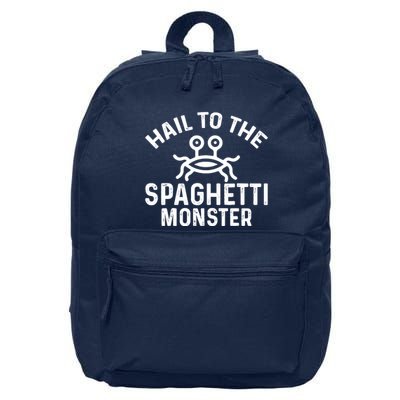 Flying Spaghetti Monster Fsm Hail To The Spaghetti Monster 16 in Basic Backpack