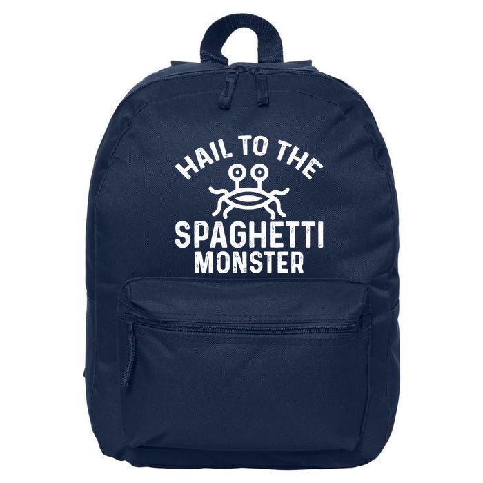 Flying Spaghetti Monster Fsm Hail To The Spaghetti Monster 16 in Basic Backpack
