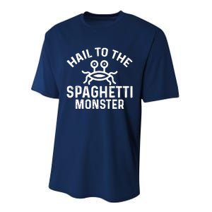 Flying Spaghetti Monster Fsm Hail To The Spaghetti Monster Performance Sprint T-Shirt