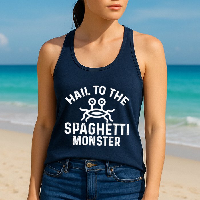 Flying Spaghetti Monster Fsm Hail To The Spaghetti Monster Womens Tank Top