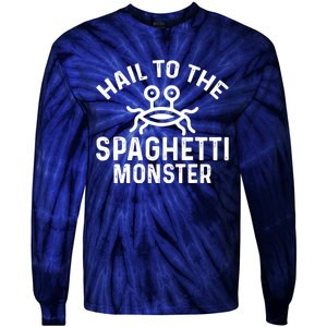 Flying Spaghetti Monster Fsm Hail To The Spaghetti Monster Tie-Dye Long Sleeve Shirt