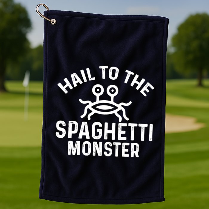Flying Spaghetti Monster Fsm Hail To The Spaghetti Monster Golf Towel