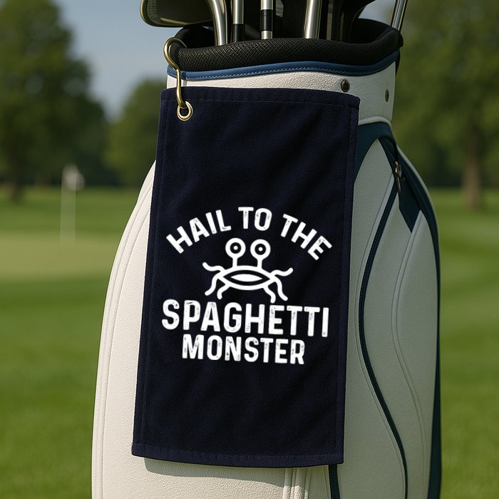 Flying Spaghetti Monster Fsm Hail To The Spaghetti Monster Golf Towel