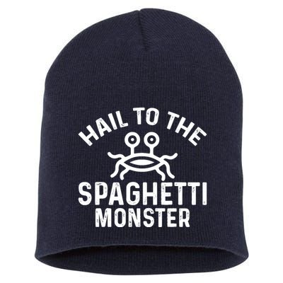 Flying Spaghetti Monster Fsm Hail To The Spaghetti Monster Short Acrylic Beanie