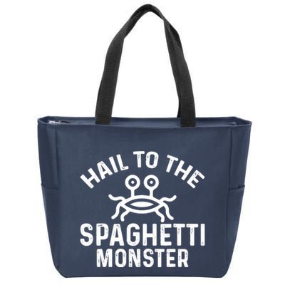 Flying Spaghetti Monster Fsm Hail To The Spaghetti Monster Zip Tote Bag
